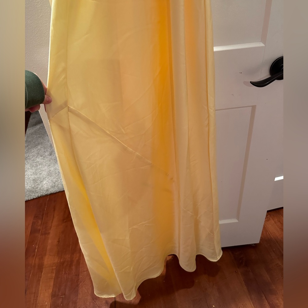 SHOW ME YOUR MUMU - Jasmine Halter Maxi Dress Pale Yellow size XS - Picture 6 of 8